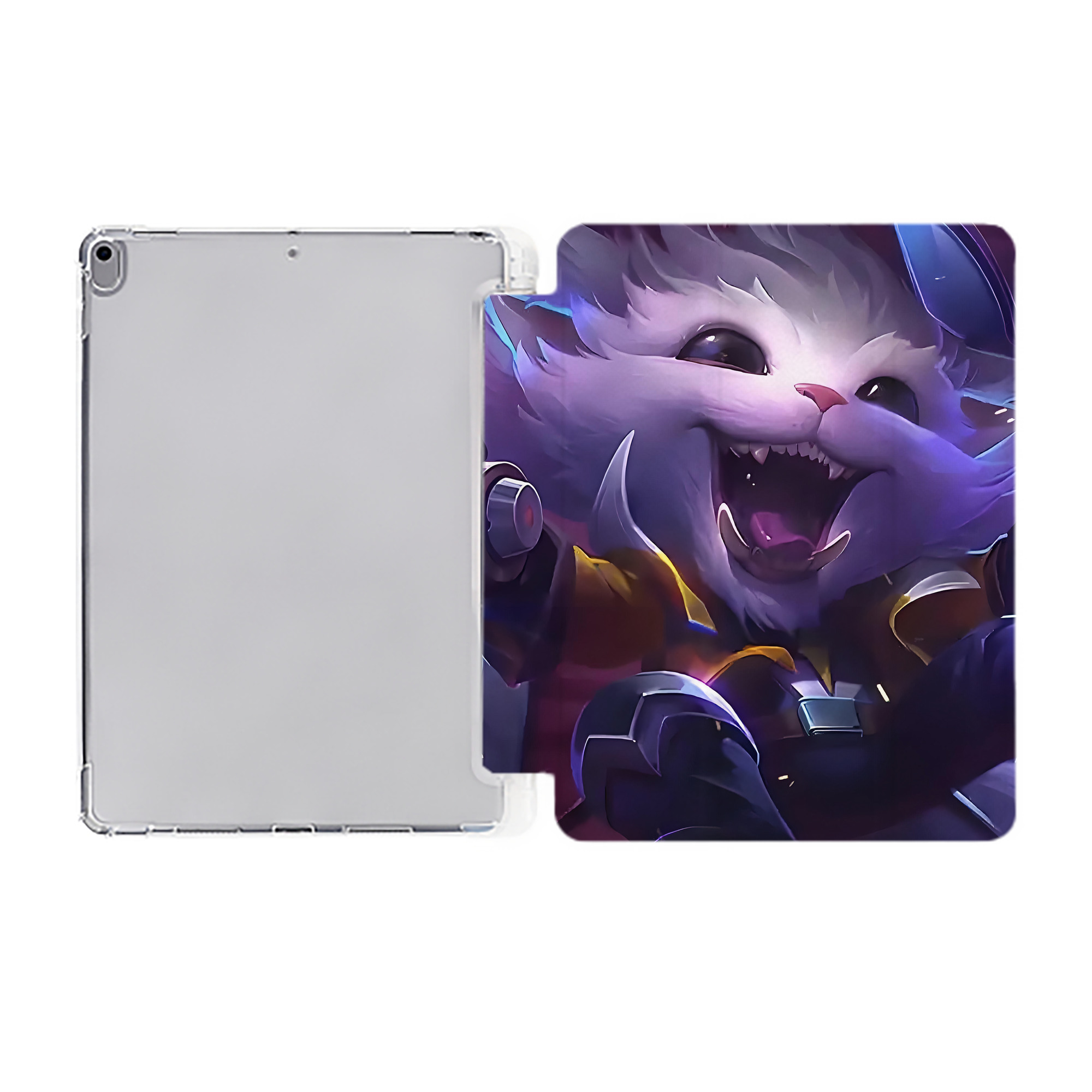 （画像用） リーグ・オブ・レジェンド League of Legends LOL IPad ケース ペン収納付き 三つ折りスタンド PUレザー×シリコン 対応機種9.5/10.5/10.9インチ